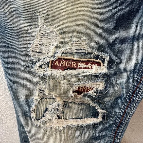 Affliction Men's Blake Distressed Jeans Sz: 35 - Picture 2 of 9
